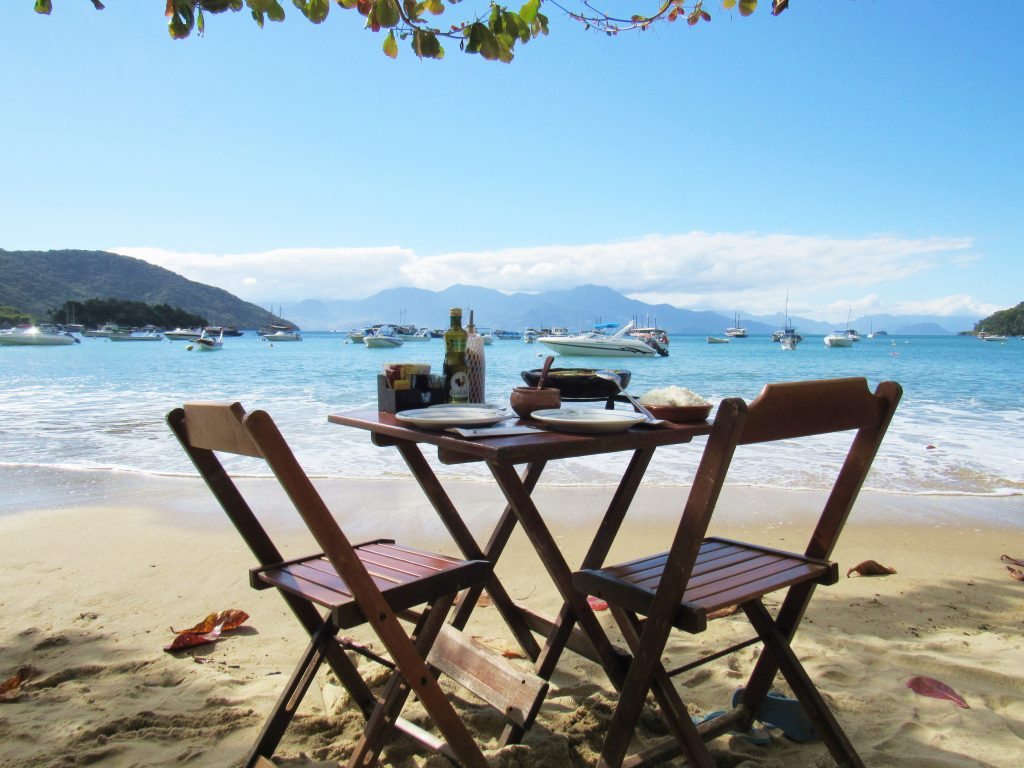 Beach bar on Ilha Grande