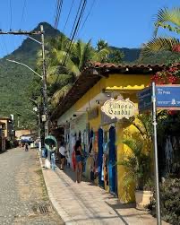 Village street in Vila do Abraão, Ilha Grande